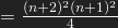 =\frac{(n+2)^{2}(n+1)^{2}}{4}