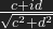 \frac{c+id}{\sqrt{c^2+d^2}}